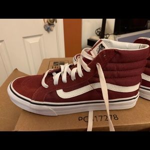 Burgundy VANS high top